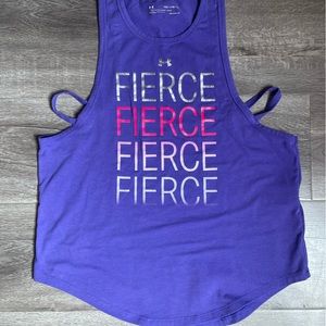 Under armour girls racer top